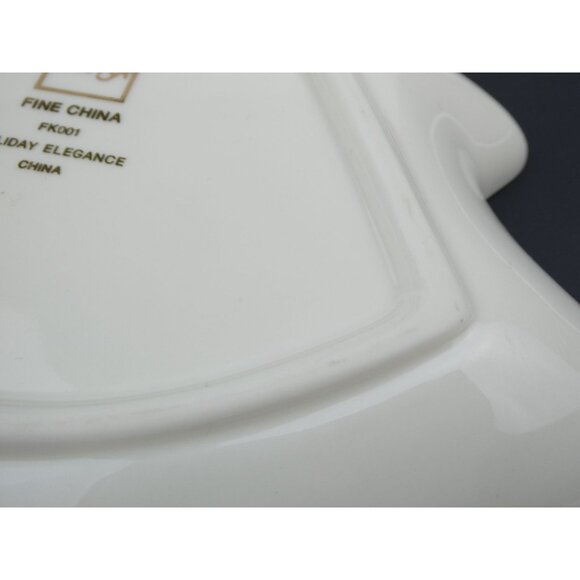 Mikasa Fine China Holiday Elegance Christmas Tree Shaped Serving Dish - Picture 10 of 11